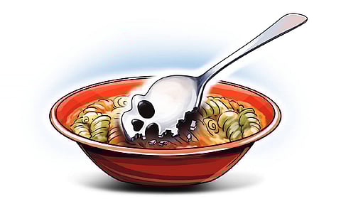 Initially, three students fell ill, but the number gradually rose to 17.