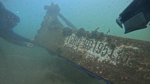 Wreckage debris reportedly from the MSC Elsa-3 has been discovered on the seabed near Kovalam.