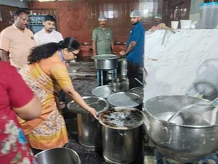 Officers from the FSSAI in Coimbatore on Tuesday inspected the hygiene of the kitchen at the hostel mess of the Government College of Technology.