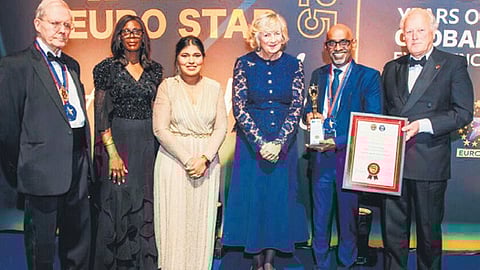 Justice MS Ramesh of the Madras HC after receiving the Sir Thomas Strange Legacy of Justice Award.