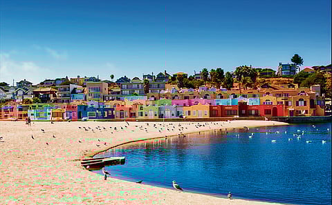 The Santa Cruz beach, California
