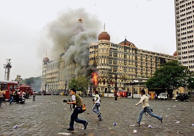 November 26, 2008 (Mumbai terror attacks, 166 killed): A group of 10 Lashkar-e-Taiba terrorists targeted civilians at multiple sites in Mumbai, including the Chhatrapati Shivaji railway station, Leopold Café, two hospitals, and a theatre. While most of the attacks ended within a few hours, the terror continued to unfold at three locations where hostages were taken—the Nariman House, Oberoi Trident and Taj hotel.