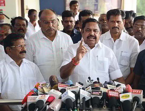  AIADMK General Secretary and Leader of Oppostion Edappadi K Palaniswami