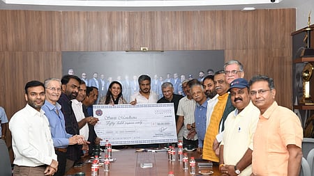 Maharashtra Cricket Association felicitates Smriti Mandhana with Rs 50 lakh award at function held in Pune on Saturday. 