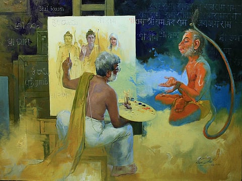 Hanuman, the vehicle of Sri Rama