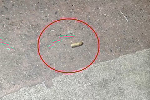 A screengrab from a video circulating on X, reportedly showing the recovered cartridge.
