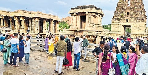 Hampi, a UNESCO World Heritage Site, has seen foreign arrivals fall from nearly 20,000 last year to just over 3,800 in 2024–25.