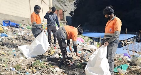 The waste is meticulously segregated. Animal waste from mules and ponies ferrying supplies and pilgrims is collected separately from plastic and organic refuse.