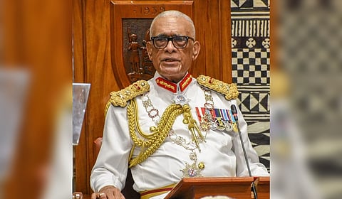 President of Fiji Ratu Naiqama Lalabalavu