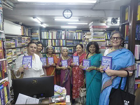 Author Jayshree Misra Tripathi (extreme right) with other contributors 
