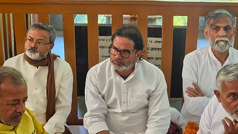 Prashant Kishor visited the Bhitiharwa Ashram in West Champaran district, set up by Mahatma Gandhi about a century ago, for his "maun upvaas".