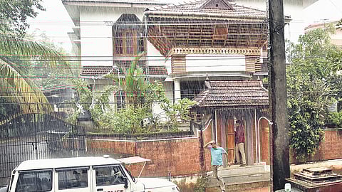 A Padmakumar’s Aranmula residence where the SIT team probing the Sabarimala gold theft case conducted a raid on Friday 