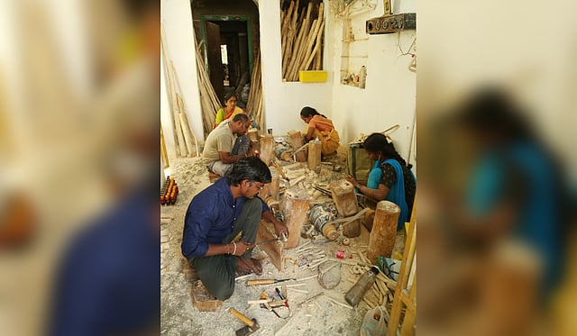 37-year-old artisan Santosh Kumar Gorsa from Etikoppaka village. 