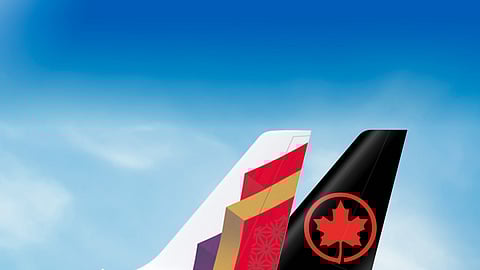 Logos of Air india and Air Canada used for representation purposes only.