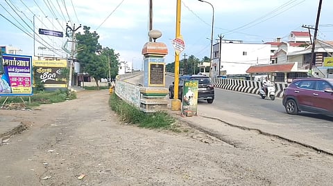Land acquisition delayed the road construction along the Lakshmi Mill Bridge 