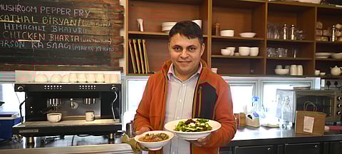 Chef Vinod Dani showcases his freshly made Irish food