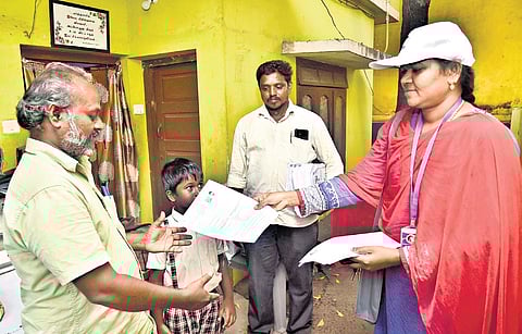 Some BLOs in Chennai are issuing SIR forms even to those voters who have moved out of their constituencies but are still residing in the district.