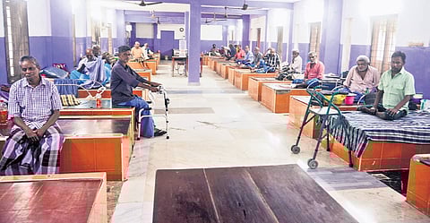 Drops Public Charitable Trust, which is home to around 350 elderly residents abandoned by their families, in Koluthuvancheri.