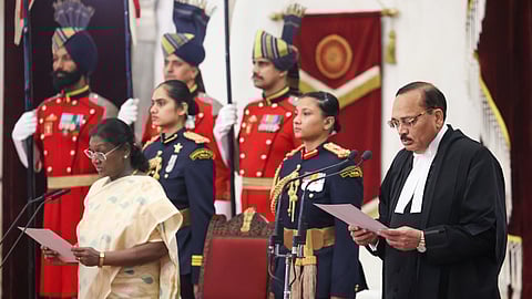 Justice Surya Kant was sworn in on Monday as the 53rd Chief Justice of India.