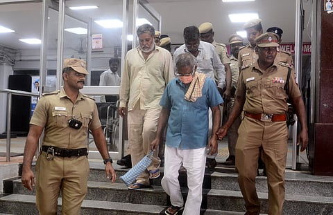 Three members of the interstate Bawaria gang were brought to the XV Additional sessions Court in Chennai.