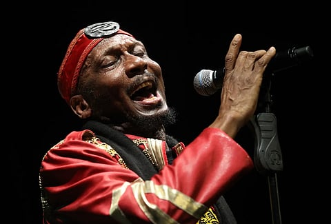 Jamaican musician, singer and actor Jimmy Cliff performs during the Timbre Rock and Roots concert on Friday March 22, 2013 in Singapore. 