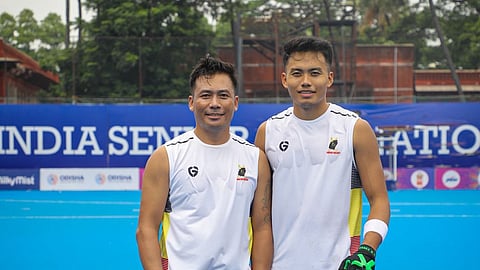 Chinglensana Singh Kangujam (L) and Thounaojam Ingalemba Luwang