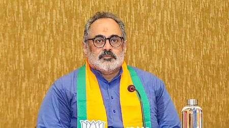 BJP state president Rajeev Chandrasekhar