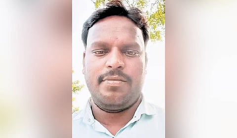 The 34-year-old man, S Sakthivel, was run over by the sand-laden truck.