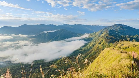 A view from Kapamodzu Peak in Phek district, Nagaland