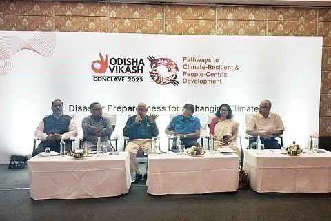 Panellists speak during OVC session on Disaster Preparedness for a Changing Climate 