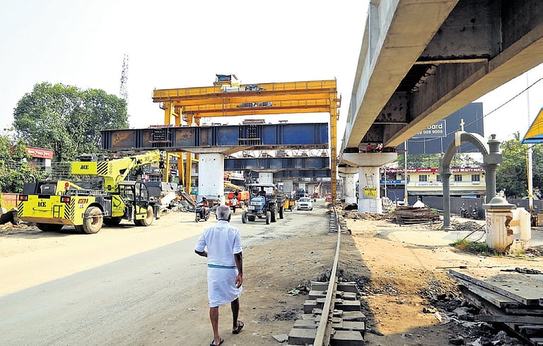Ramp work for high-speed corridor on Aroor-Thuravoor stretch begins