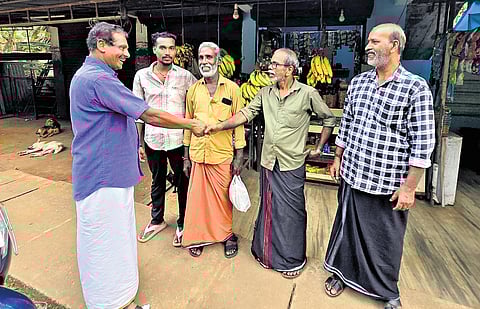 Madathil Azeez during his election campaign