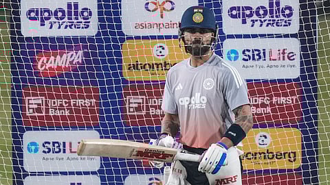 Virat Kohli in practice