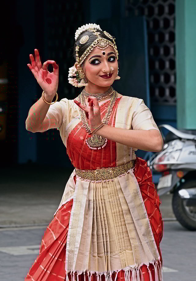 Aadhya R Menon of St Mary's CGHSS, Kochi, pose for a photograph 