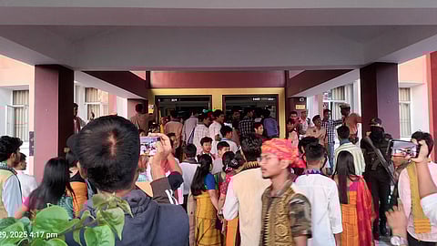 Hundreds of protesters took out a march from the Bodoland University in Kokrajhar to the BTC secretariat at the call of Tribal Students of Bodoland, Assam who requested everyone to join and support “this important movement.”