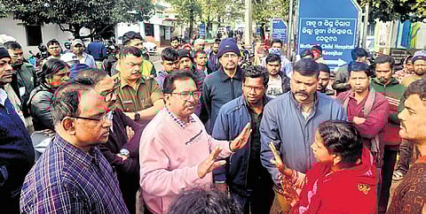 Officials trying to pacify the family members of the deceased on Sunday | Express