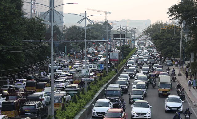 Vehicular traffic comes to a standstill.