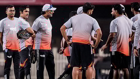 Indian team during training session