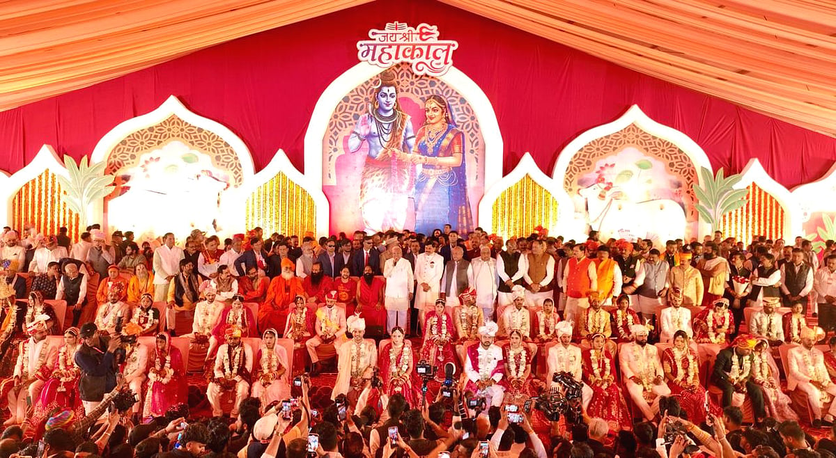 MP CM Mohan Yadav’s son marries in mass ceremony, marking departure from lavish political weddings
