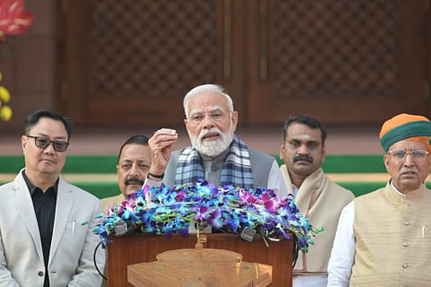  Rajya Sabha LoP Mallikarjun Kharge  speaks in the Lok Sabha