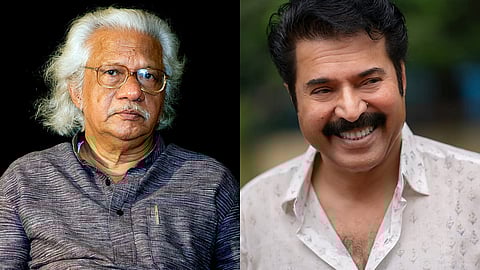 Adoor Gopalakrishnan (L), Mammootty (R)