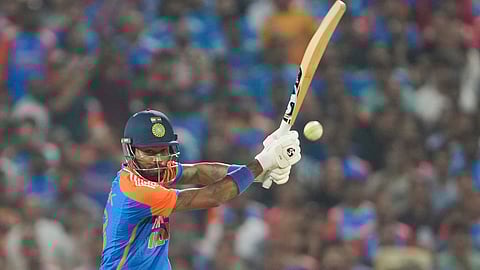 Hardik Pandya made a winning comeback in India's domestic T20 competition for his team Baroda as he scored 77 not out and took one wicket with his pace bowling.