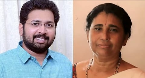 K S Sabarinadhan (L) and R Latha Devi (R).