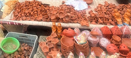 Several potters have stopped manufacturing and instead buy ware from other districts for selling at a small margin.  