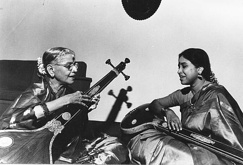 MS Subbulakshmi with Gowri Ramnarayan