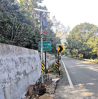An alert siren installed at Kalinga Ghat in Kandhamal district 