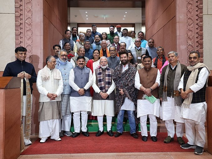 PM Modi meets NDA MPs from Bihar; urges collective focus on development, fulfilling promises
