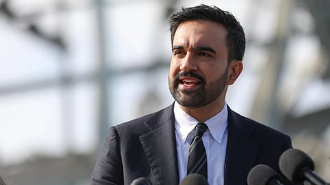 New York City mayor-elect Zohran Mamdani speaks during a news conference, in the Queens borough of New York, Wednesday, Nov. 5, 2025.