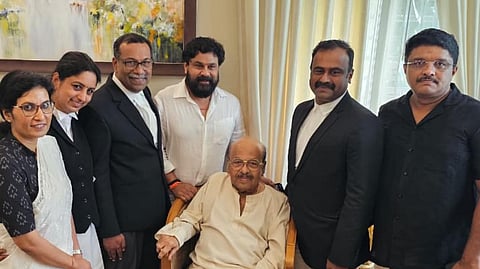 Dileep with his lawyer Raman Pillai