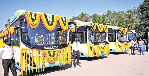 These buses form part of the 100-bus allocation planned for the depot, which now joins CNT, Miyapur, HCU and Hayathnagar as the five centres operating under the project.